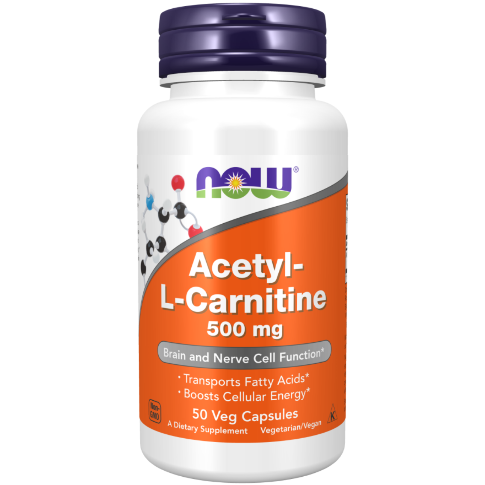 Now Acetyl L Carnitine 500mg 50's